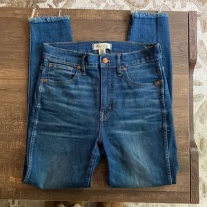 Madewell 10 inch High Rise Skinny Jeans, Size 28